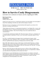 How to survive costly disagreements